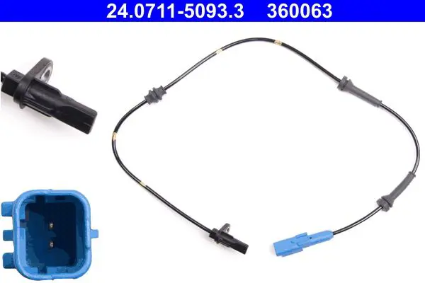 Ate 24071150933 Датчик задний ABS Citroen C3