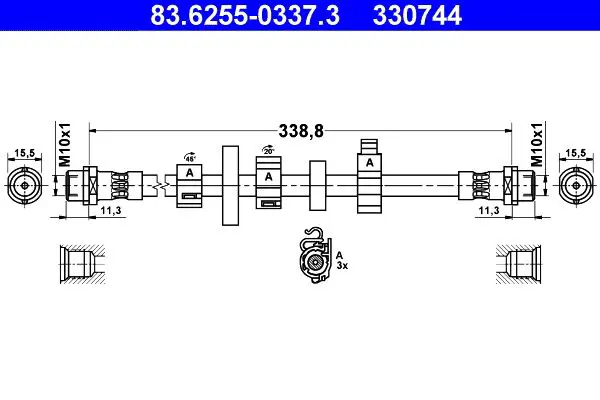 83.6255-0337.3 Шлангопровод