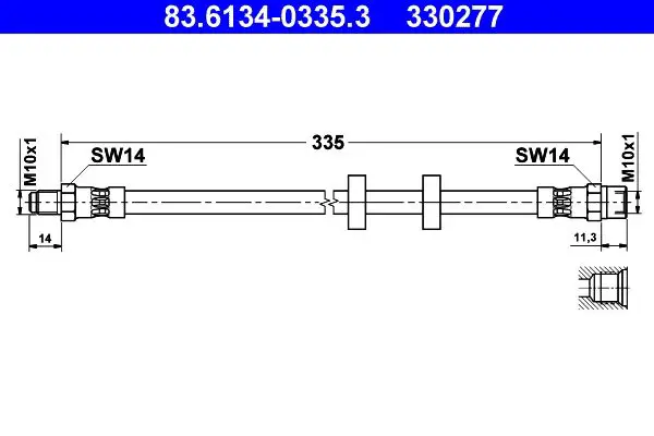 83.6134-0335.3 Шланг торм.VOLVO