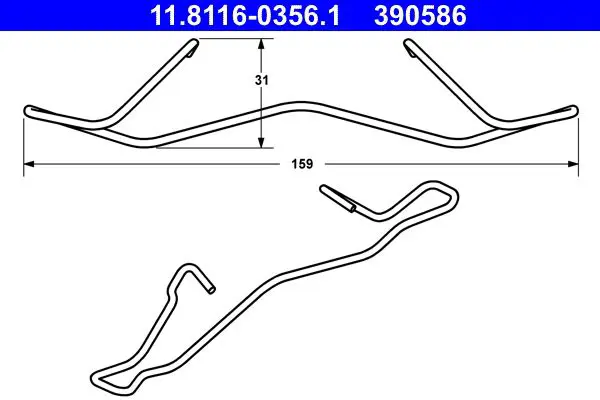 11.8116-0356.1 Пружина тормозного суппорта