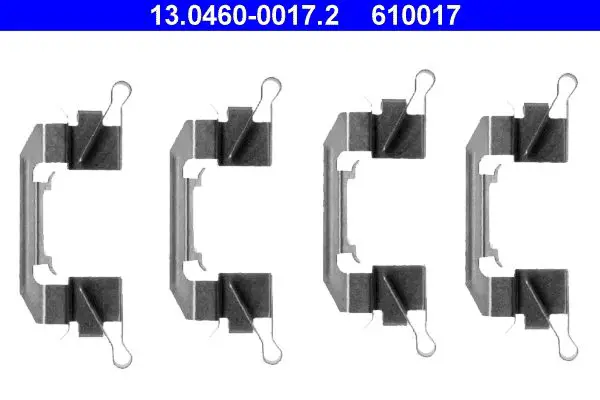 13.0460-0017.2 Комплект монтажных клипс