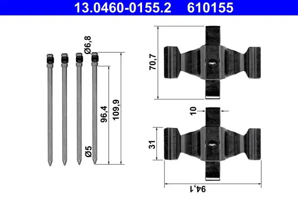 13.0460-0155.2 ATE 13.0460 0155.2 Ком/кт