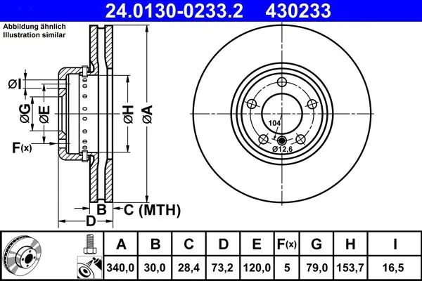 24.0130-0233.2 Диск тормозной
