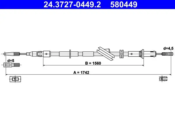 Ate 24372704492 Трос