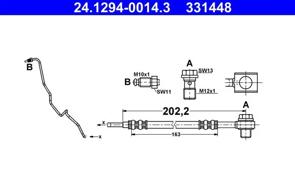 ATE 24129400143 Шлангопровод