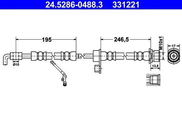 24528604883 Brake Hose