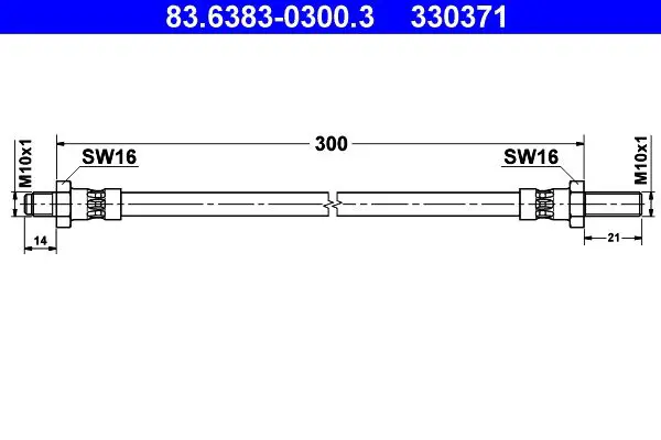 83.6383-0300.3 Тормозной шланг