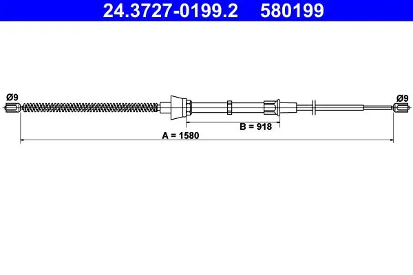 ATE 24372701992 Трос