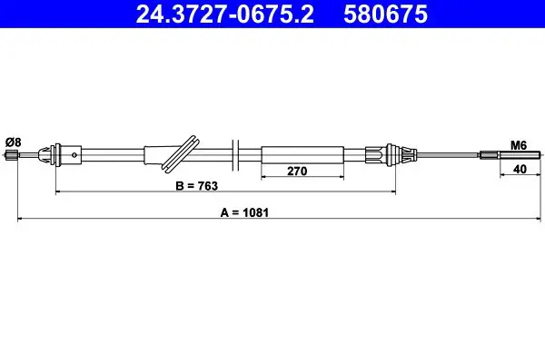ATE 24372706752 Трос