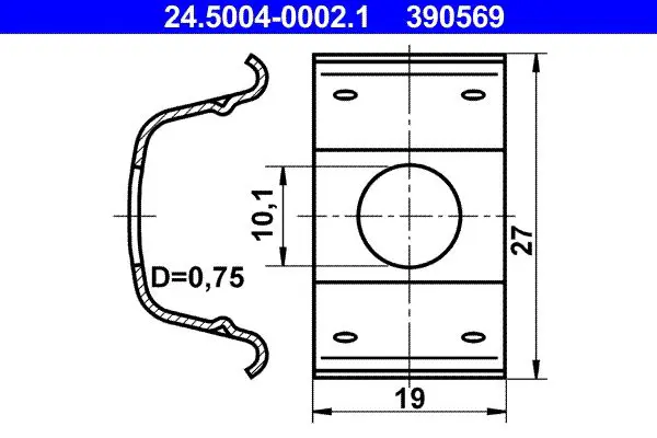ATE 24500400021 Кронштейн