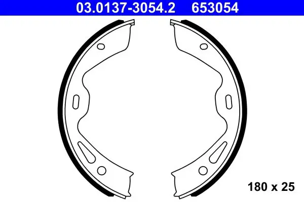 ATE 03013730542 Тормозные колодки porsche 718