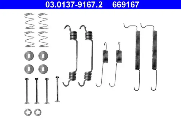 ATE 03013791672 РЕМКОМПЛЕКТ КОЛОДОК OPL VECTRA