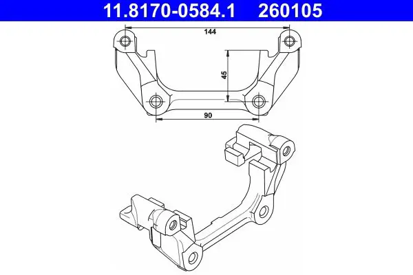 11.8170-0584.1 Кронштейн