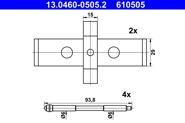 13.0460-0505.2 Комплектующие, колодки