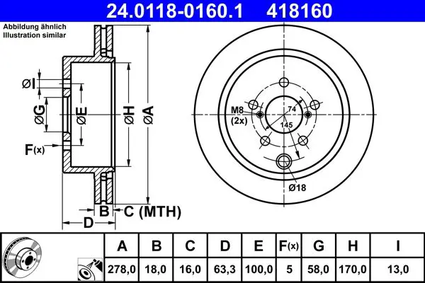 24.0118-0160.1 Тормозной диск