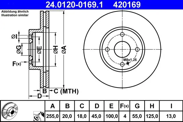 24.0120-0169.1 Тормозной диск