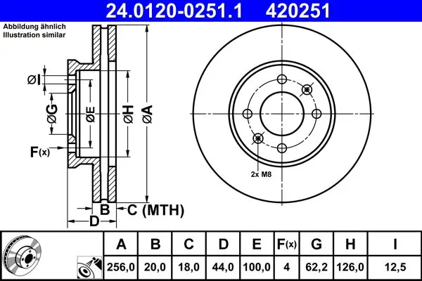 ATE 24012002511 Тормозной диск