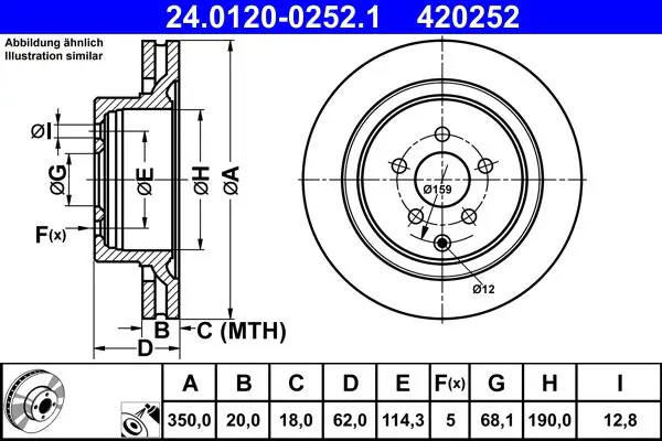 24.0120-0252.1 Тормозной диск