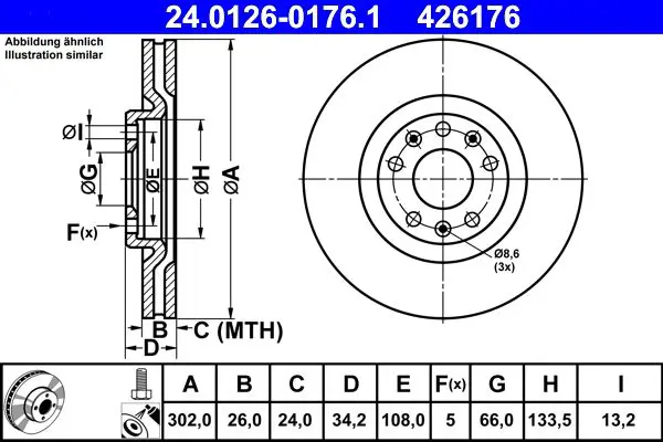 24.0126-0176.1 Тормозной диск