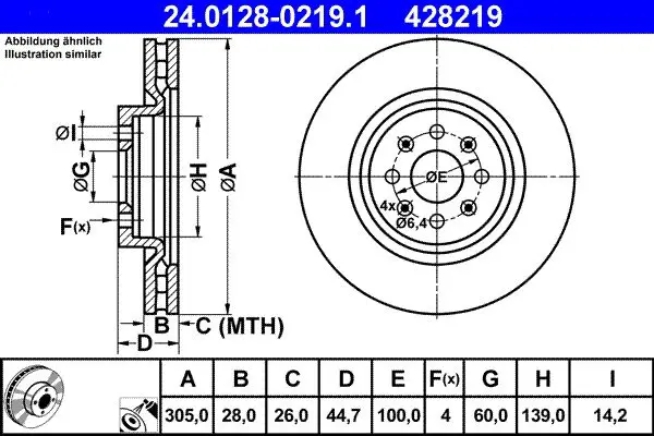 24.0128-0219.1 Тормозной диск