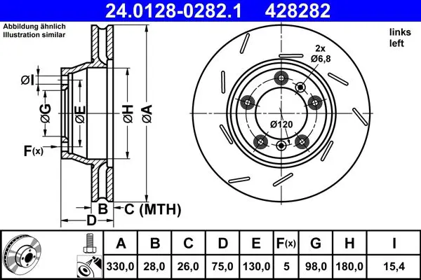 24.0128-0282.1 Тормозной диск