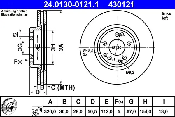 24.0130-0121.1 Тормозной диск