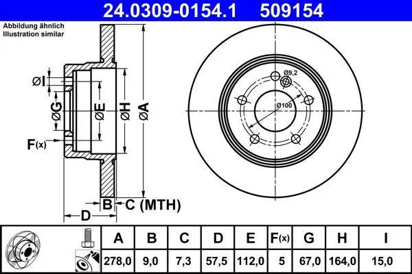 24.0309-0154.1 Тормозной диск