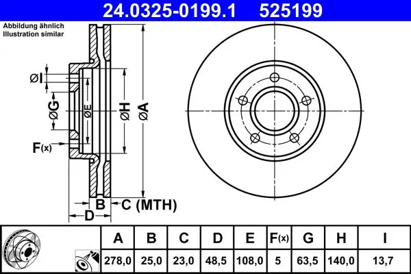 24.0325-0199.1 Диск тормозной