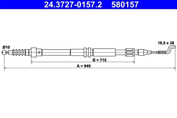 ATE 24372701572 Трос