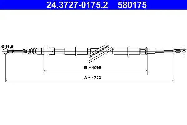 ATE 24372701752 Трос