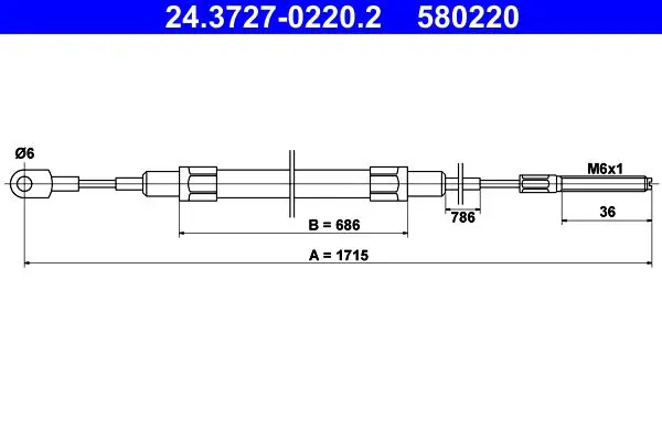 ATE 24372702202 Трос