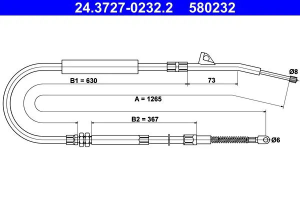 ATE 24372702322 Трос