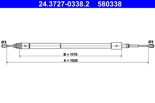 ATE 24372703382 Трос
