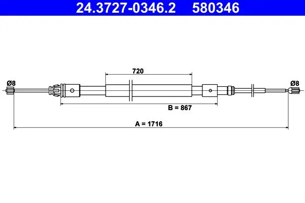 ATE 24372703462 Трос
