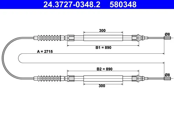 ATE 24372703482 Трос