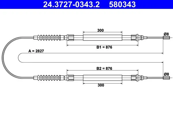 ATE 24372703432 Трос