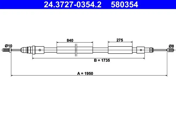 ATE 24372703542 Трос
