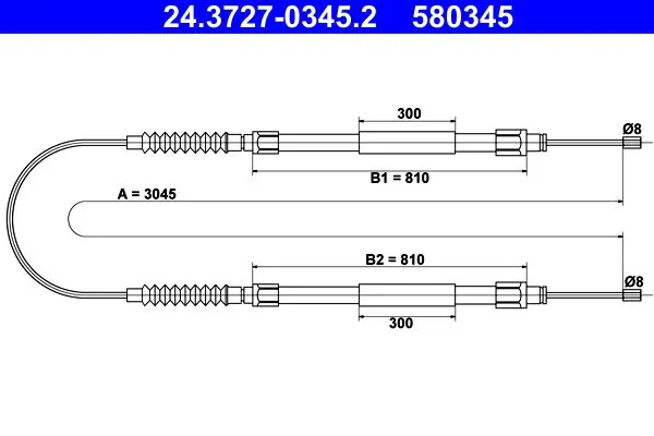 ATE 24372703452 Трос