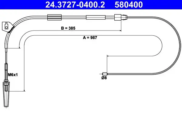 ATE 24372704002 Трос