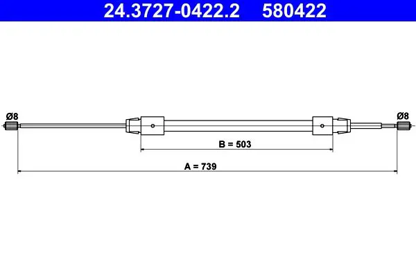 ATE 24372704222 Трос