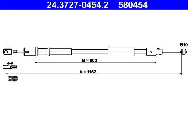 ATE 24372704542 Трос