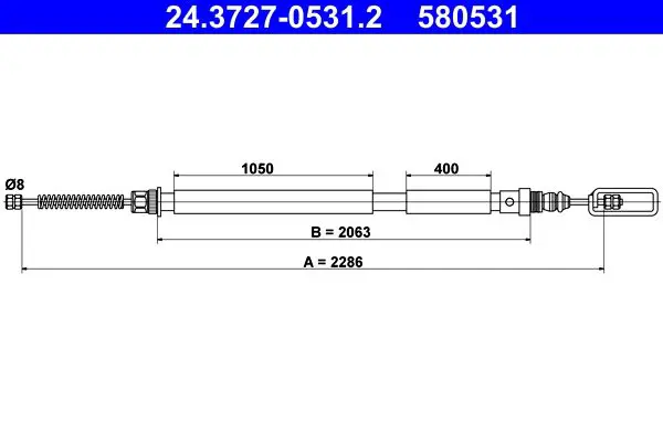 ATE 24372705312 Трос