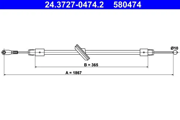 ATE 24372704742 Трос