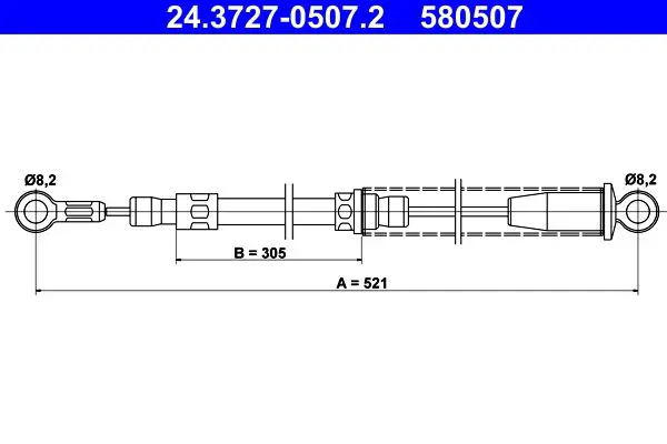 ATE 24372705072 Трос