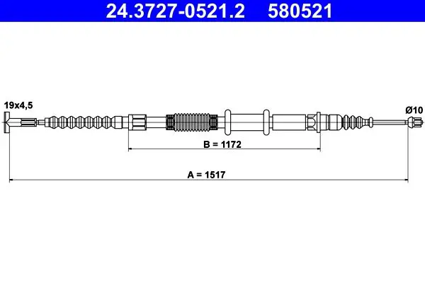 ATE 24372705212 Трос