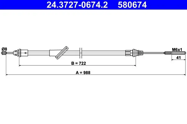 ATE 24372706742 Трос