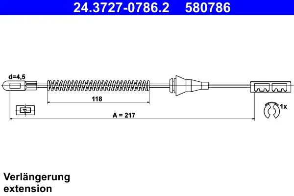 ATE 24372707862 Трос