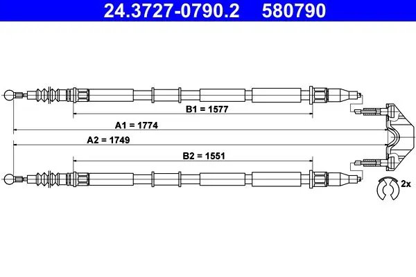 ATE 24372707902 Трос