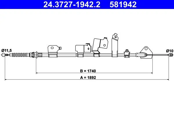 ATE 24372719422 Трос