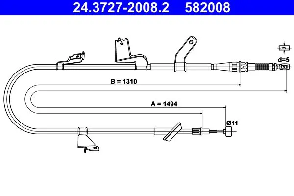 ATE 24372720082 Трос